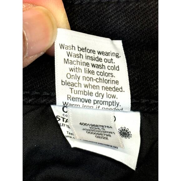 Sonoma Goods for Life Black Checker High Rise Straight Jeans Size 9/29W - Picture 8 of 12